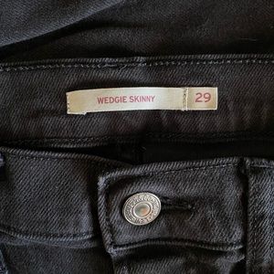 Levi’s Black Wedgie Skinny Jeans